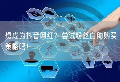 想成为抖音网红?尝试粉丝自助购买策略吧!